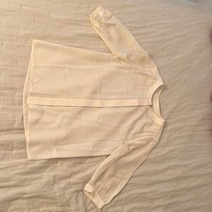 Banana republic silk cream dress shirt
